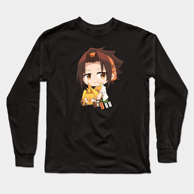 Cute Asakura Yoh With Amidamaru Long Sleeve T-Shirt by AnimeTee